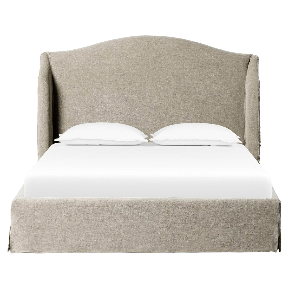 Meryl Slipcover Bed - Broadway Stone
