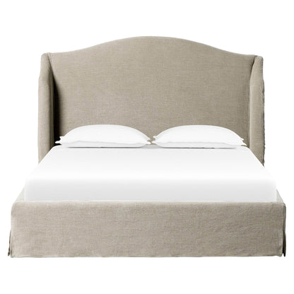 Meryl Slipcover Bed - Broadway Stone