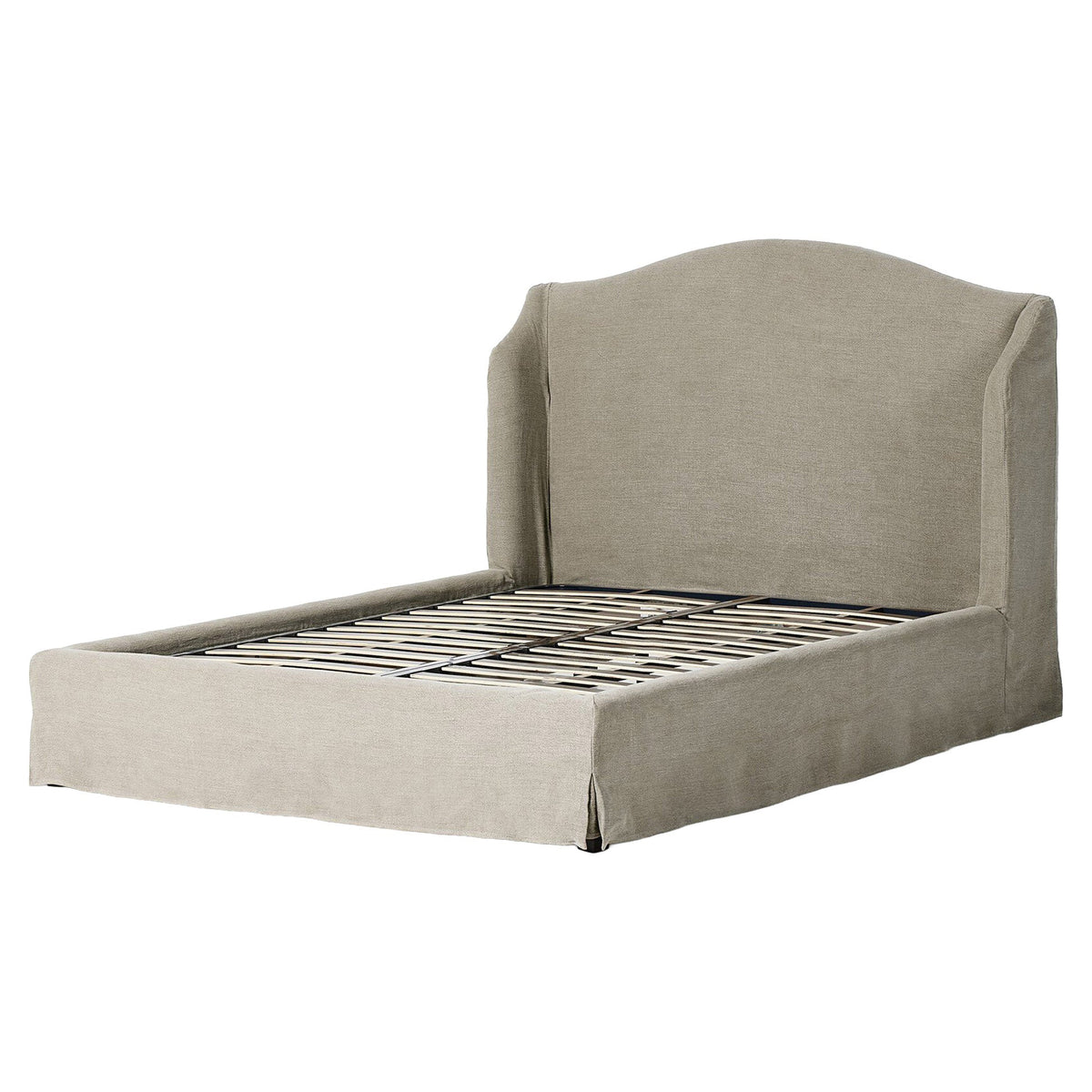 Meryl Slipcover Bed - Broadway Stone