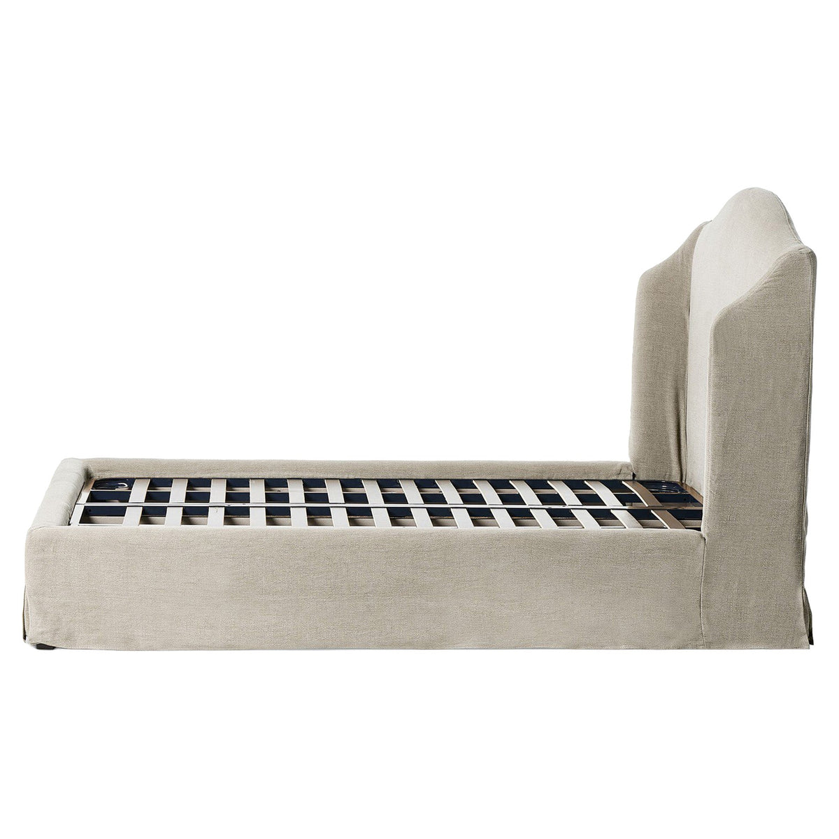 Meryl Slipcover Bed - Broadway Stone