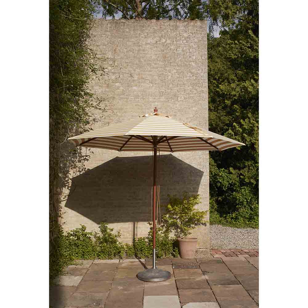 better homes and garden brown stripe patio umbrella Messina Round Umbrella