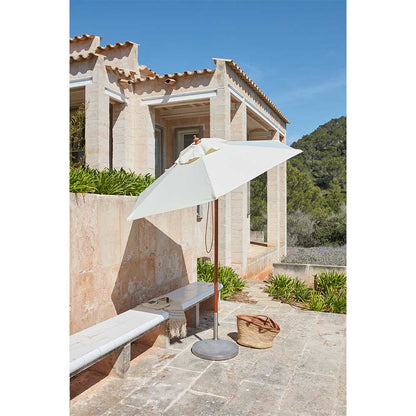 Messina Round Umbrella - Off White