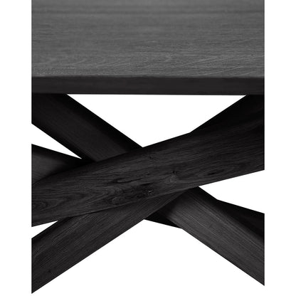 Mikado Oval Dining Table - Black Oak