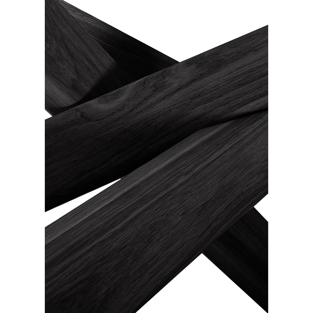 Mikado Oval Dining Table - Black Oak