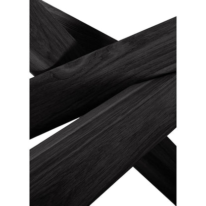 Mikado Oval Dining Table - Black Oak