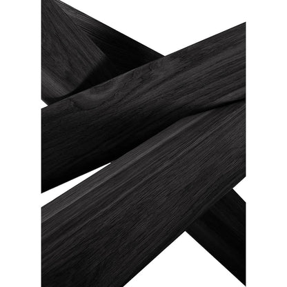 Mikado Round Dining Table - Black Oak