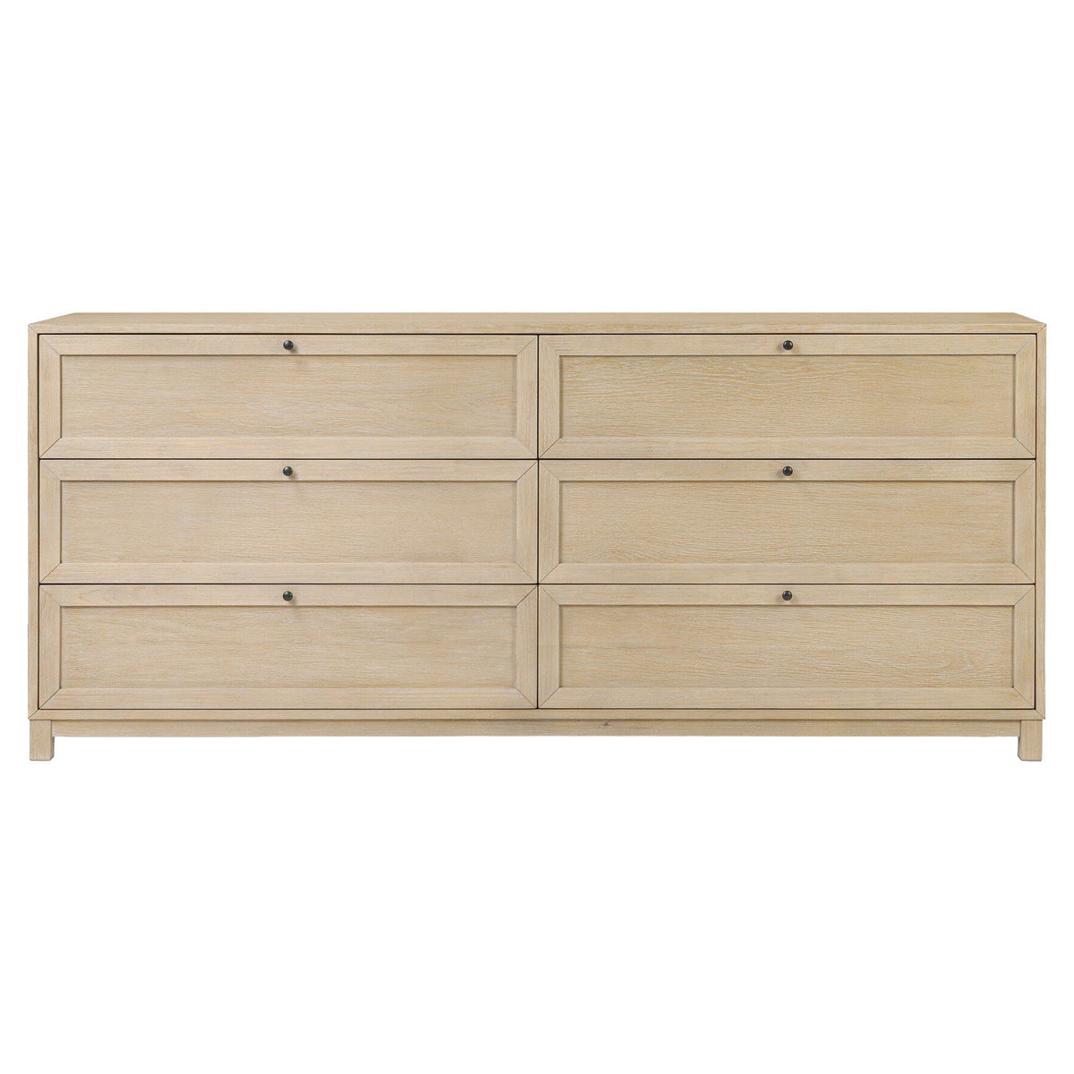 Millie 6 Drawer Dresser - Bleached Oak Veneer