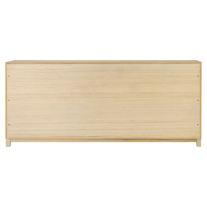 Millie 6 Drawer Dresser - Bleached Oak Veneer