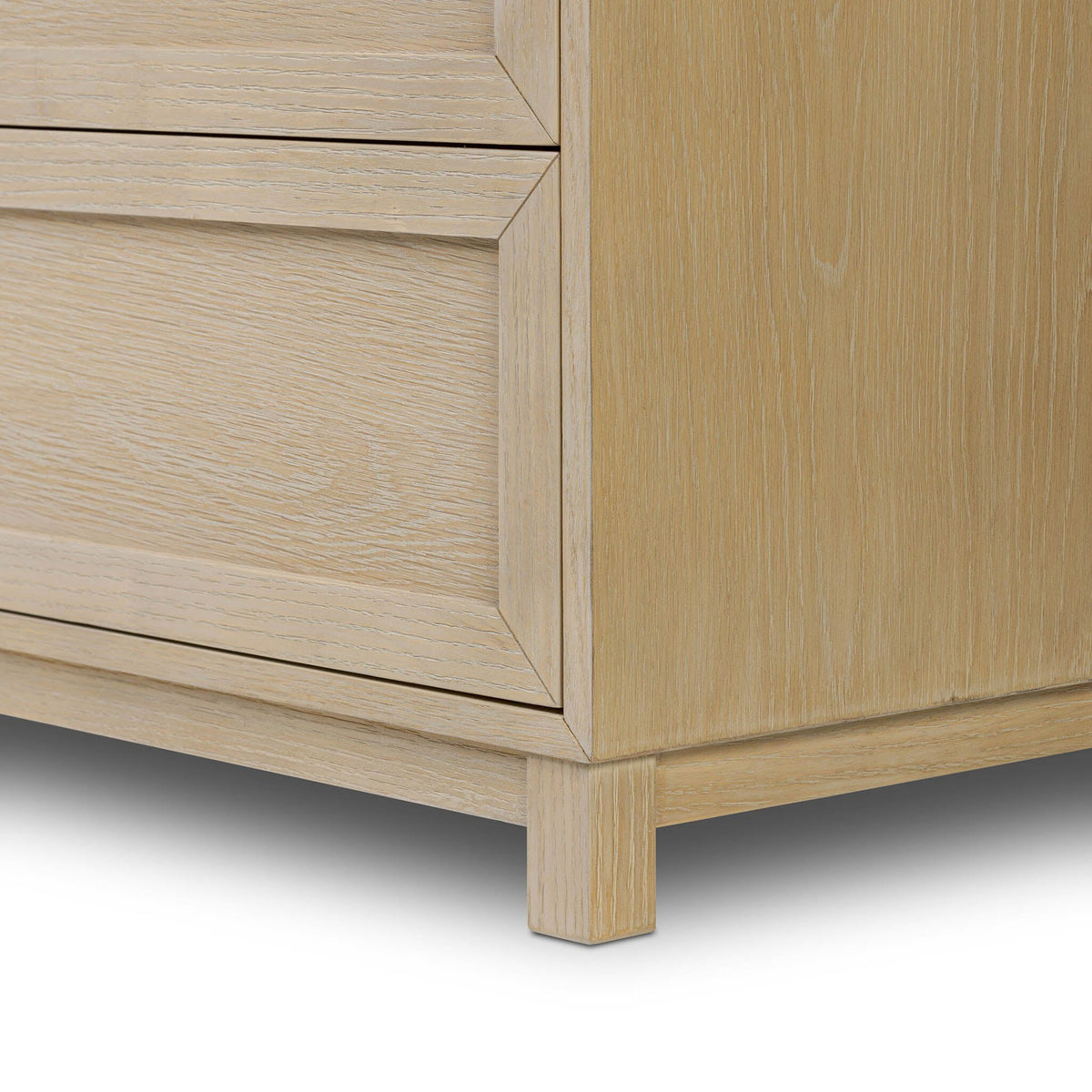 Millie 6 Drawer Dresser - Bleached Oak Veneer