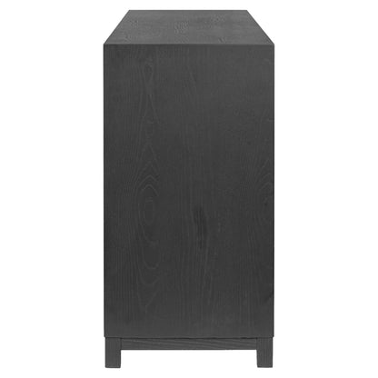 Millie 6 Drawer Dresser - Drifted Matte Black Veneer