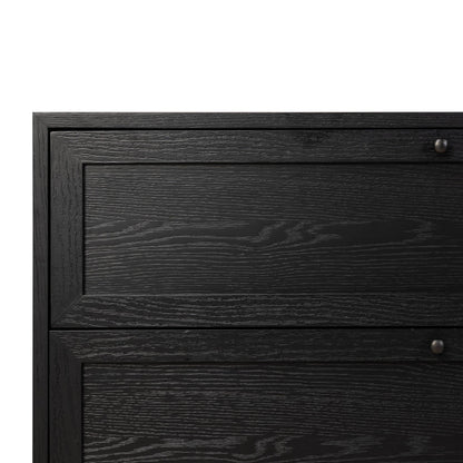 Millie 6 Drawer Dresser - Drifted Matte Black Veneer