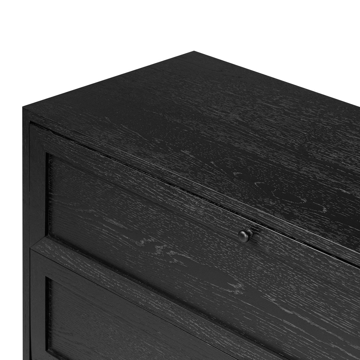 Millie 6 Drawer Dresser - Drifted Matte Black Veneer