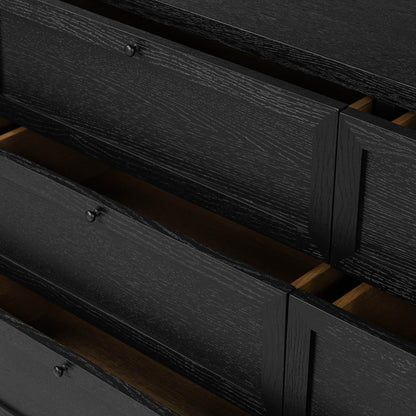 Millie 9 Drawer Dresser - Drifted Matte Black Veneer