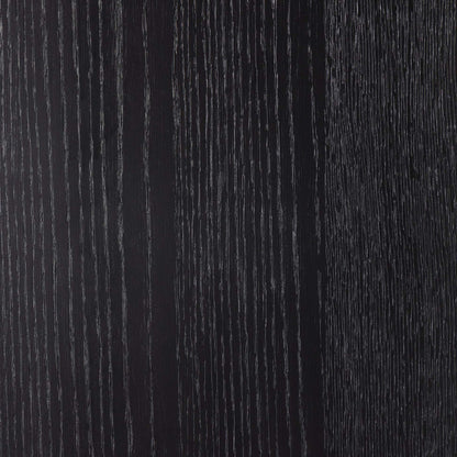Millie Panel and Glass Door Double Cabinet - Drifted Matte Black