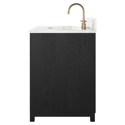 Millie Single Wide Vanity - Satin Drifted Oak Veneer