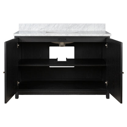 Millie Single Wide Vanity - Satin Drifted Oak Veneer