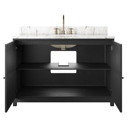 Millie Single Wide Vanity - Satin Drifted Oak Veneer