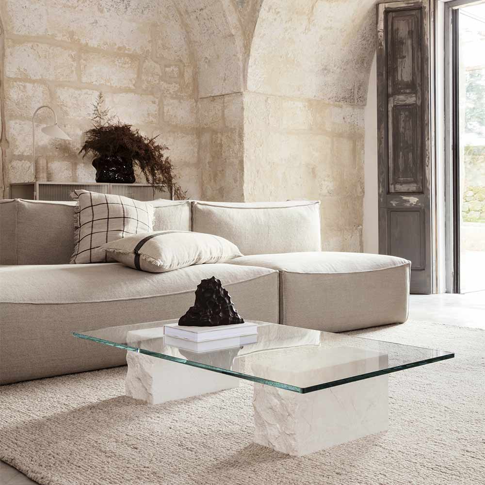 Mineral Coffee Table - Bianco Curia