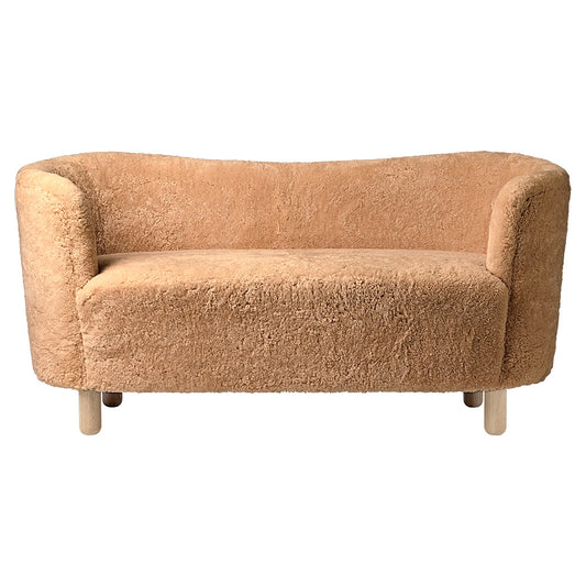 Mingle Sofa - Honey Sheepskin, Natural Oak