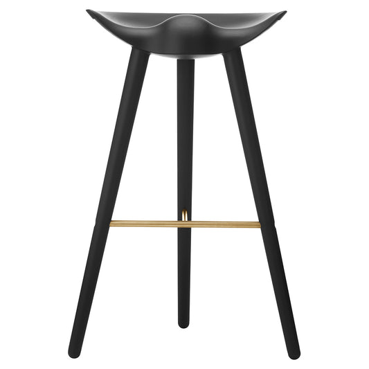 ML Bar Counter Stool - Black Stained Beech