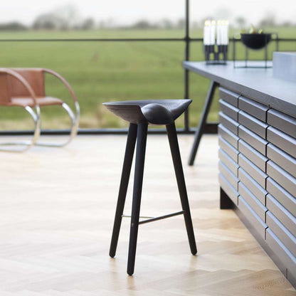 ML Bar Counter Stool - Black Stained Beech