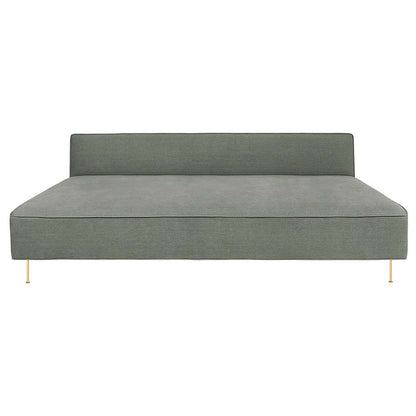 Modern Line Day Bed - Green, Brass