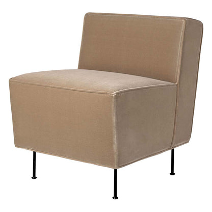 Modern Line Dining Chair - Beige, Black