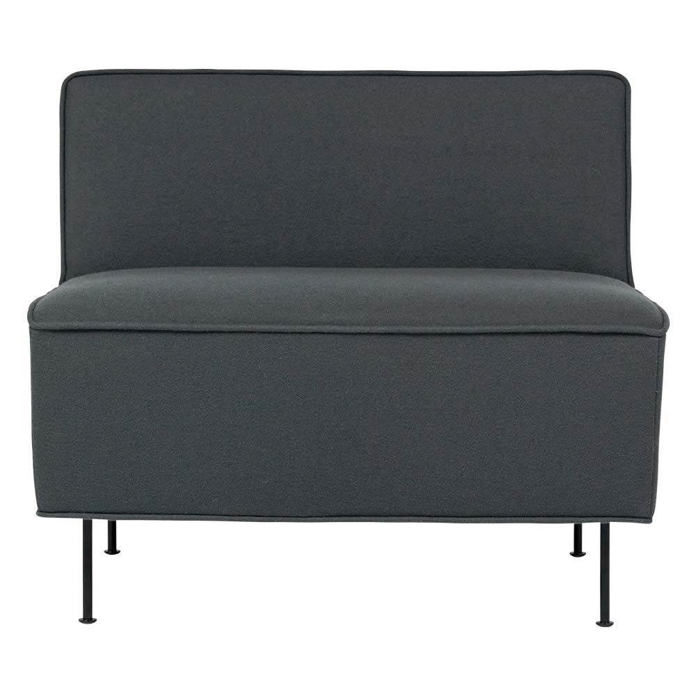 Modern Line Lounge Chair - Gray, Black
