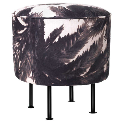 Modern Line Pouf Small - Mauritius, Black