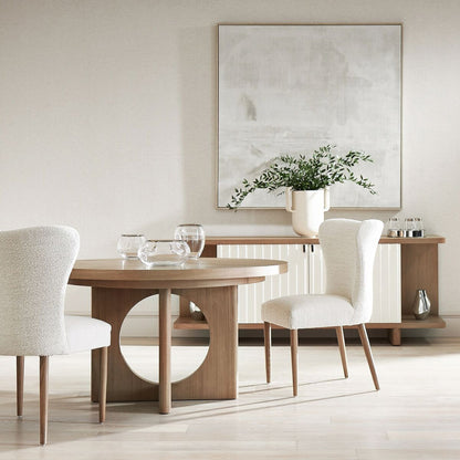 Modulum Round Extendable Dining Table