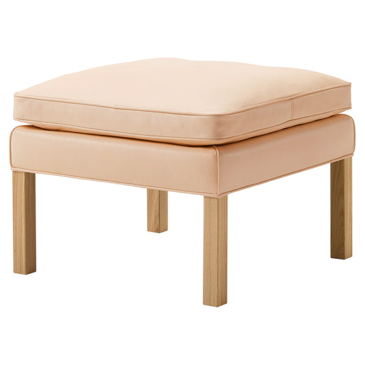 Mogensen 2202 Ottoman - Leather, Soap Oak