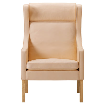 Mogensen 2204 Wing Lounge Chair - Leather, Oiled Oak