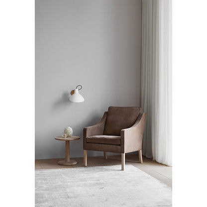 Mogensen 2207 Lounge Chair - Leather, Black Oak