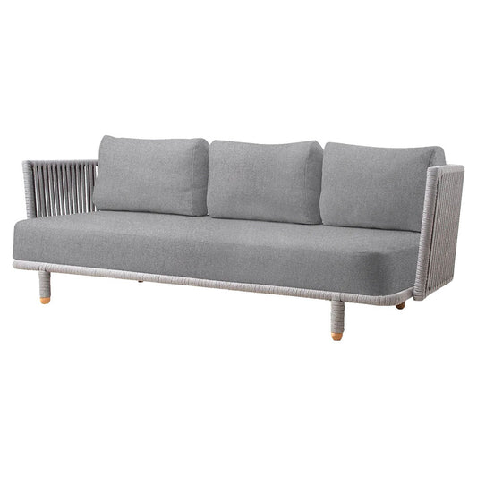 Moments 3 Seater Sofa - Light Gray Ambience Cushions