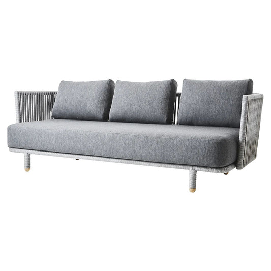 Moments Outdoor 3 Seater Sofa - Gray