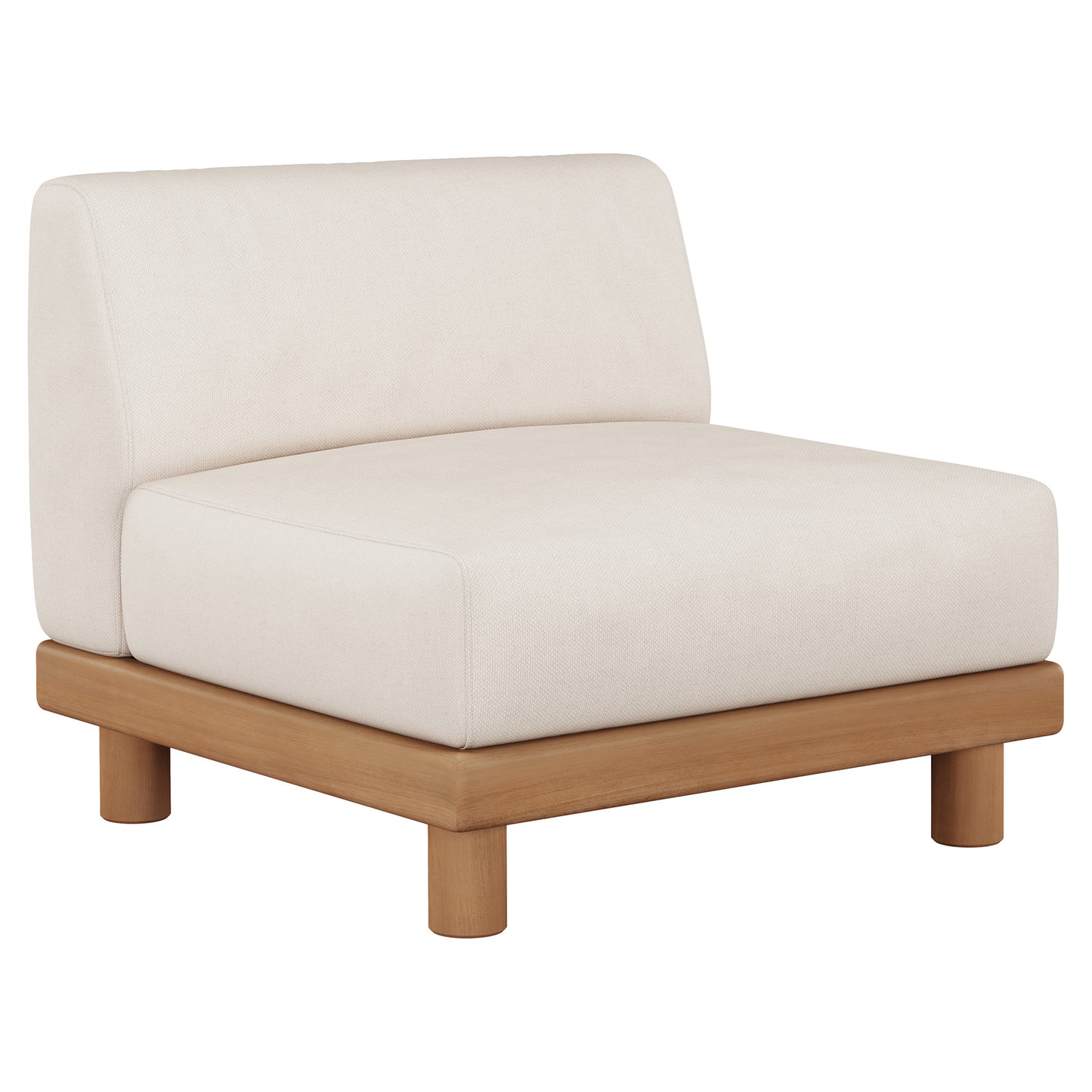 Monocle Outdoor 1 Seater Modular Sofa - White