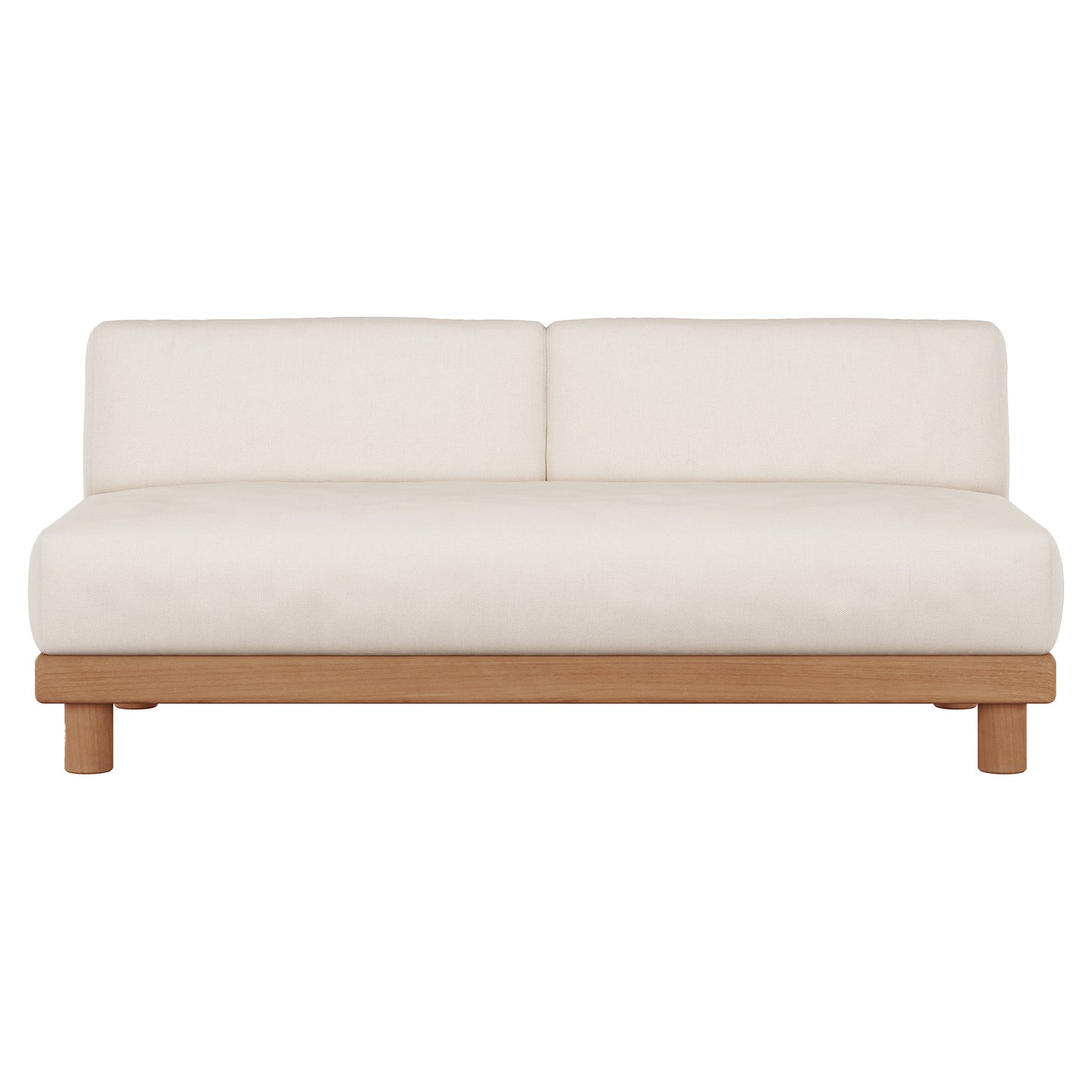 Monocle Outdoor 2 Seater Modular Sofa - White