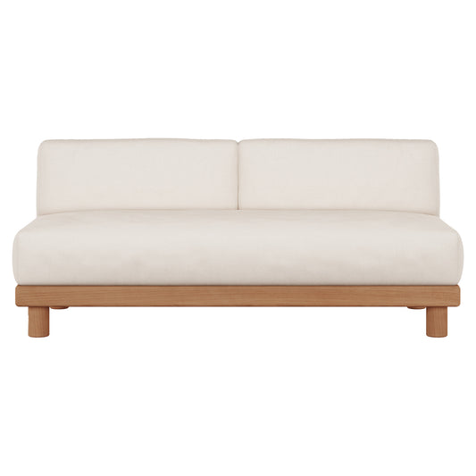 Monocle Outdoor 2 Seater Modular Sofa - White