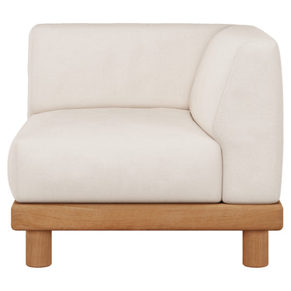 Monocle Outdoor End Seater Modular Sofa - White