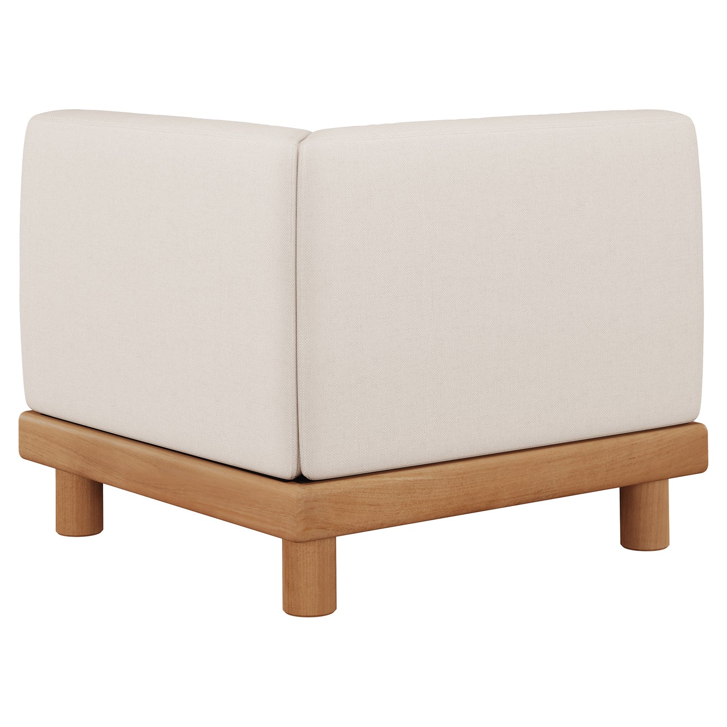 Monocle Outdoor End Seater Modular Sofa - White