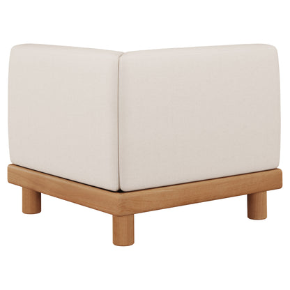 Monocle Outdoor End Seater Modular Sofa - White