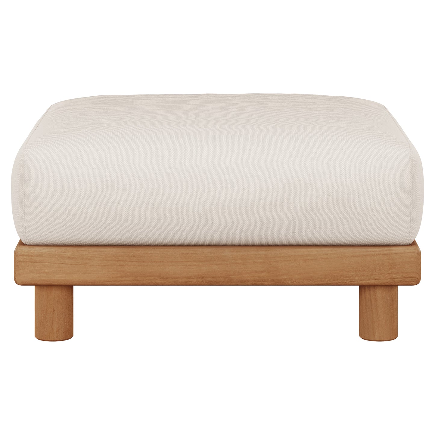 Monocle Outdoor Footstool Modular Sofa - White
