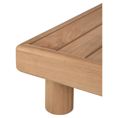 Monocle Outdoor Square Coffee Table - Teak