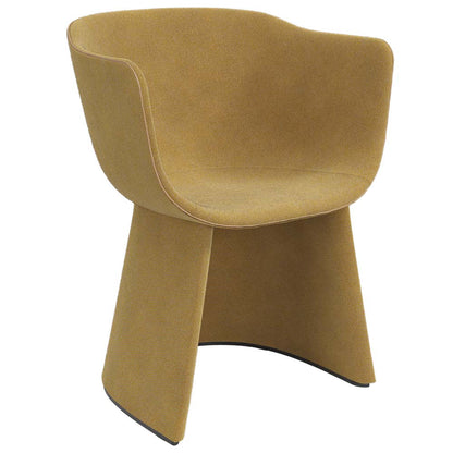 Monolit Dining Chair With Leather Piping - Hallingdal 407