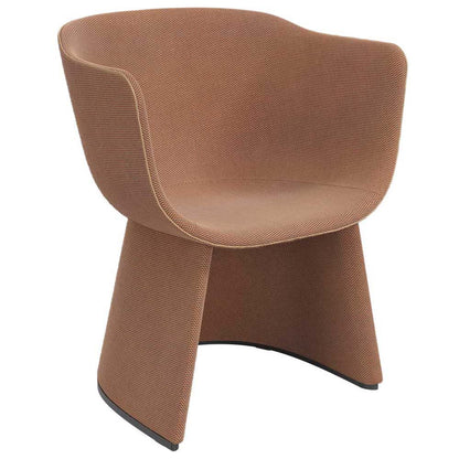 Monolit Lounge Chair With Leather Piping
