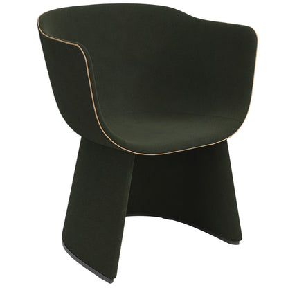 Monolit Lounge Chair With Leather Piping - Vidar 972