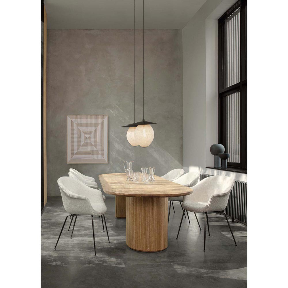 Moon Elliptical Dining Table - Solid Oak
