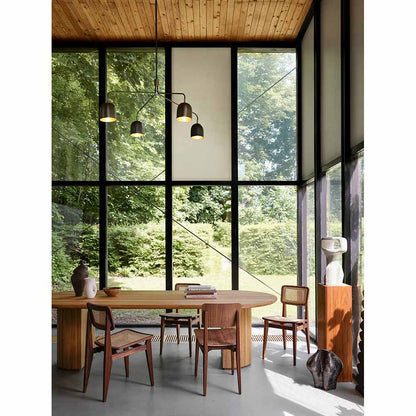 Moon Elliptical Dining Table - Solid Oak