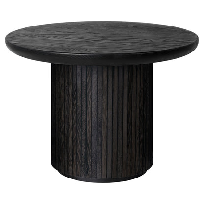 Moon Round Coffee Table - Brown/Black Stained Veneer