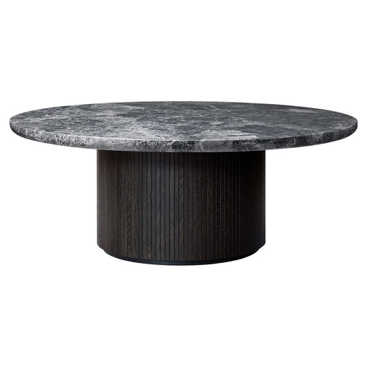 Moon Round Coffee Table - Gray Marble Top